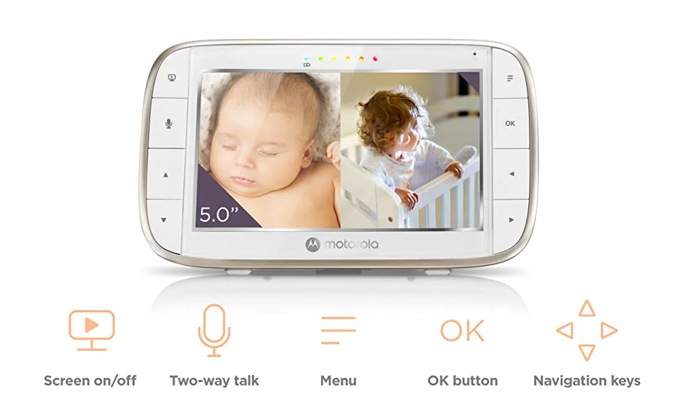 Monitor con cámara para bebé Motorola Vm 855