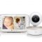 Motorola - Monitor de bebé VM855 - Monitor de bebé de video WiFi de 5 pulgadas con 2 cámaras, soporte de cuna, se conecta a la aplicación del teléfono, rango de 1000 pies, audio bidireccional, pantalla dividida, inclinación panorámica remota, zoom digital, temperatura de habitación, música