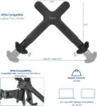 VIVO Soporte ajustable para portátil de 11 a 17 pulgadas, solo para brazos de monitor compatibles con VESA, adaptador de portátil para monitor VESA, soportes de hasta 3.937 x 3.937 in, soporte LAP4