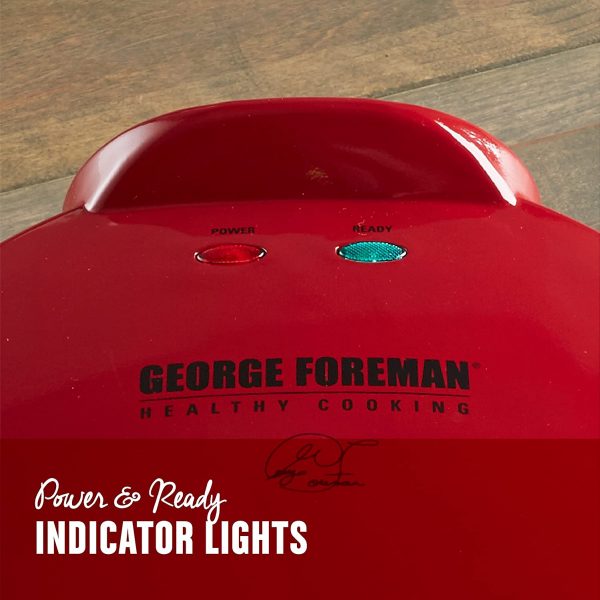 Fabricante eléctrico de Quesadilla George Foreman, Rojo, GFQ001