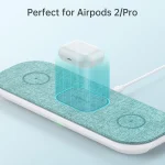 CHOETECH T569-S Magleap Almohadilla de carga inalámbrica magnética 3 en 1 con adaptador de CA