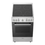 Midea cocina electrica 20 pul vitroceramica acero inox MES20F2NFDGSS-CA