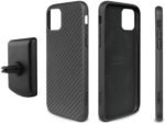 Evutec Karbon iPhone 11 de 6.1 pulgadas, única carcasa rígida y resistente de fibra de aramida real, resistente de 0.063 in, duradera (negro), AFIX+ soporte de ventilación