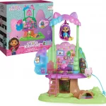 Gabby's Dollhouse, Juego transformador de casa del árbol de jardín con luces, 2 figuras, 5 accesorios, 1 entrega, 3 muebles, juguetes para niños a partir de 3 años
