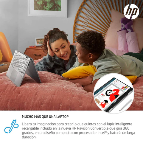 HP Notebook Pavilonx360 14-dy2002la 14"Intel Corei5-12xxxU 8GB 256GB win11 6F7T2LA#ABM
