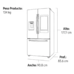 Samsung refrigerador 27 pies family hub side by side RS27T5561B1/AP