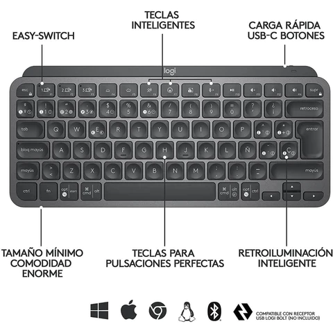 Teclado Inalámbrico en Español MX Keys Mini (920-010476)