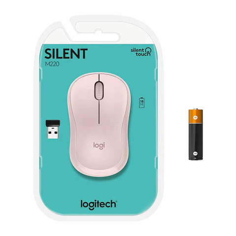 Logitech mouse silent M220 rosa 910-006126