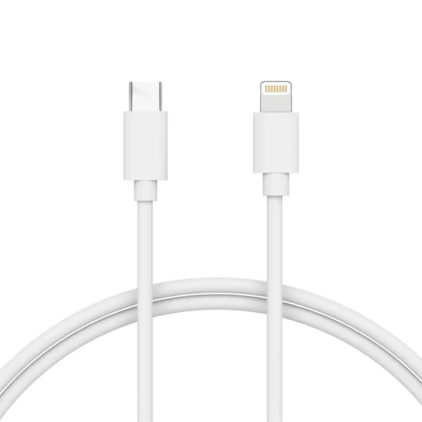 Cable de PVC Just Wireless Lightning a USB-C - Blanco