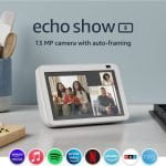 Nuevo Echo Show 8 (2da generación, edición 2021) - Pantalla HD inteligente con Alexa y cámara de 13 MP - Blanco