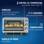 Horno con Freidora de Aire de 25L (TSSTTVLS25)