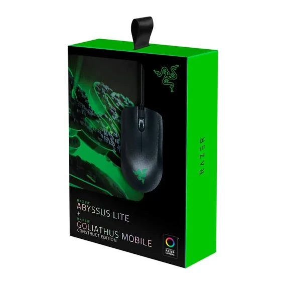 Kit Mouse Abyssus Lite y Mouse Pad Goliathus Mobile Construct, 2 Piezas