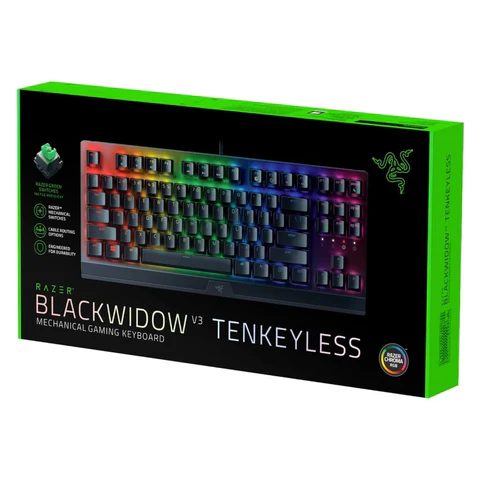 Teclado Alámbrico Gaming BlackWidow V3 Yellow Switch Tenkeyless, Inglés
