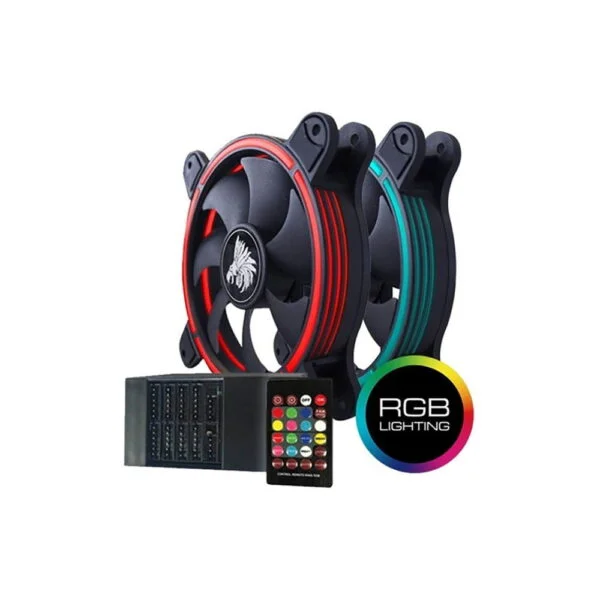 KIT abanico RGB Eagler Warrior X2 + RGB Remote Control