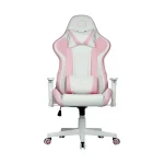 Cooler Master Caliber R1S - Silla de juegos para juegos de computadora CALIBER R1S CMI-GCR1S-PKW Rosado y blanco