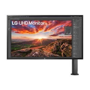 LG 32UK580-B - Monitor 4K UHD LG Ergo™ (Panel IPS: 3840 x 2160p, 16:9, 300cd/m², 3000:1, DCI-P3 >95%, 60Hz); Tecnología AMD FreeSync™, SuperResolution+; Tecnología BlackStabilizer; Dynamic Action Sync (DAS) ; marcos ultrafinos