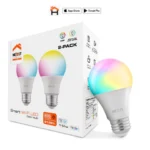 Bombillo Inteligente Wi-Fi LED C110, Multicolor, Pack 2 Unidades