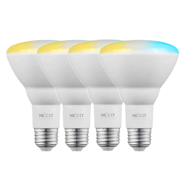 Bombillo Inteligente de Alta Luminosidad Wi-Fi LED NHB-W210, Luz Blanca, Pack 4 Unidades