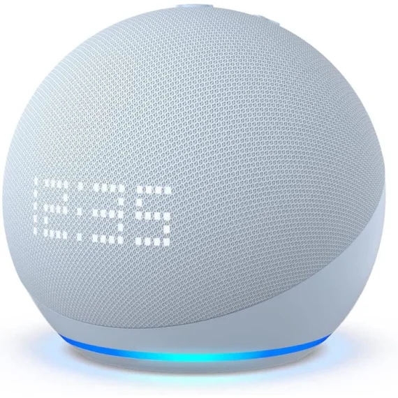 Nuevo Echo Dot con Reloj (5.ª generación, modelo 2022) | Parlante inteligente con reloj y Alexa