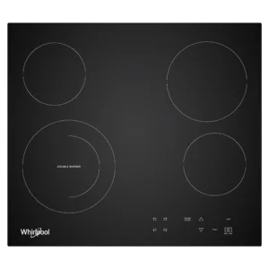 Parrilla Whirlpool Eléctrica de 24 IN 4 quemadores Vitroceramica Negro WEC5240B