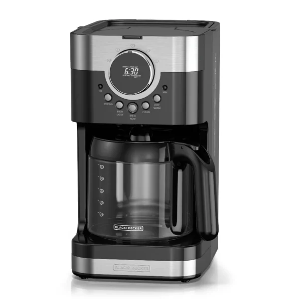 Black + Decker cafetera 12 tazas inox digital CM4200S