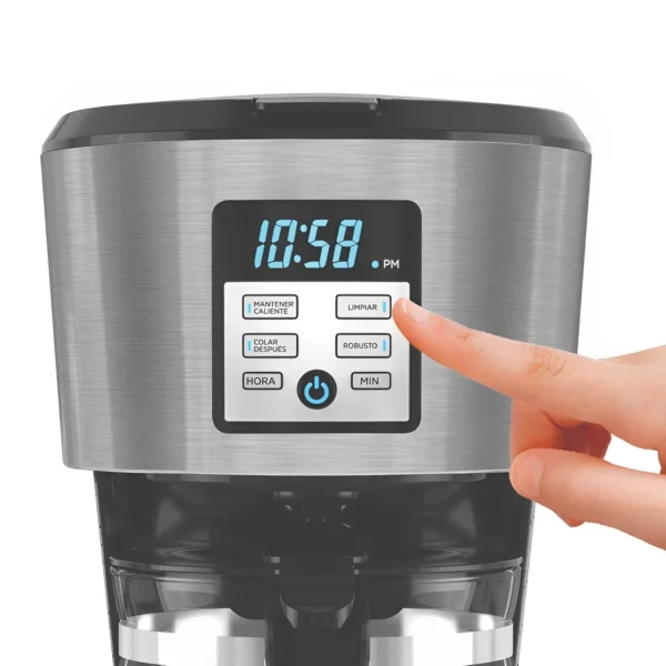 Black + Decker cafetera 12 tazas inox digital CM1331S-LA