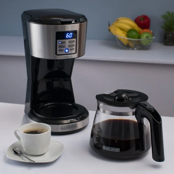 Black + Decker cafetera 12 tazas inox digital CM1331S-LA