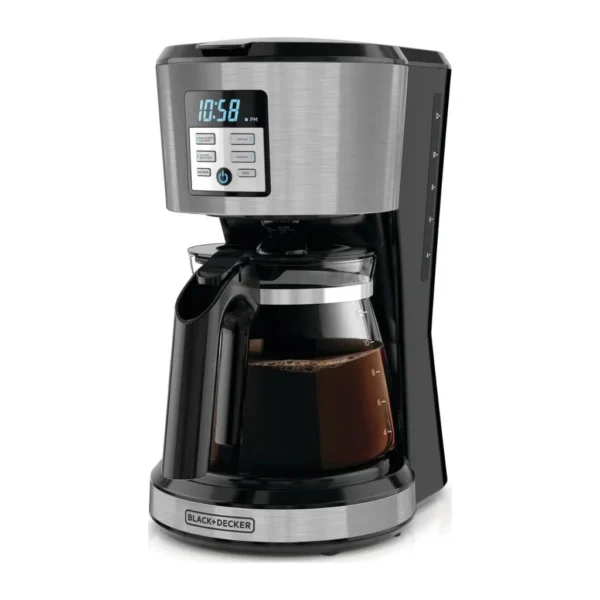 Black + Decker cafetera 12 tazas inox digital CM1331S-LA