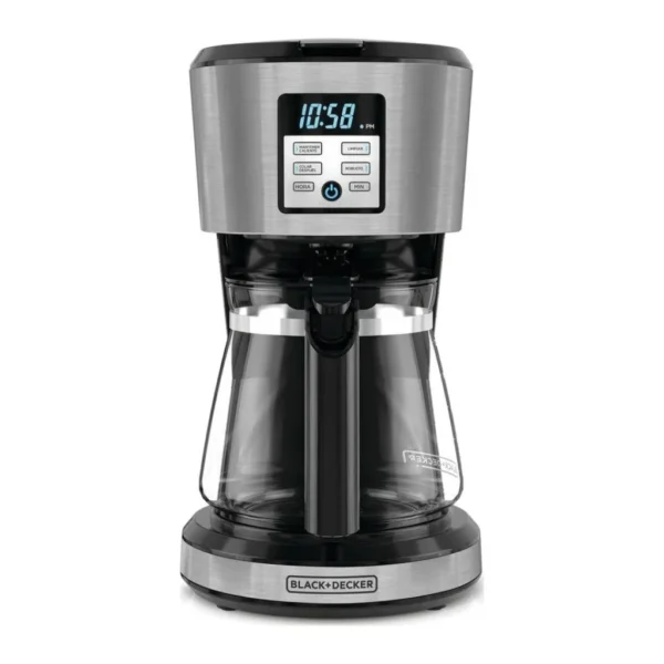 Black + Decker cafetera 12 tazas inox digital CM1331S-LA