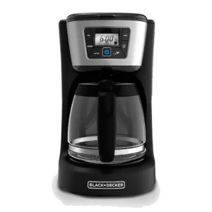 Black + Decker cafetera 12 tazas digital negro inox CM2031B