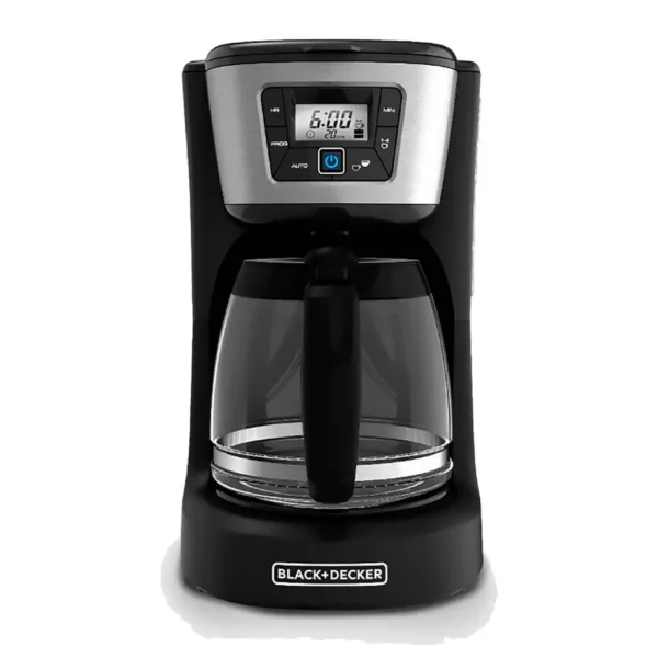 Black + Decker cafetera 12 tazas digital negro inox CM2031B