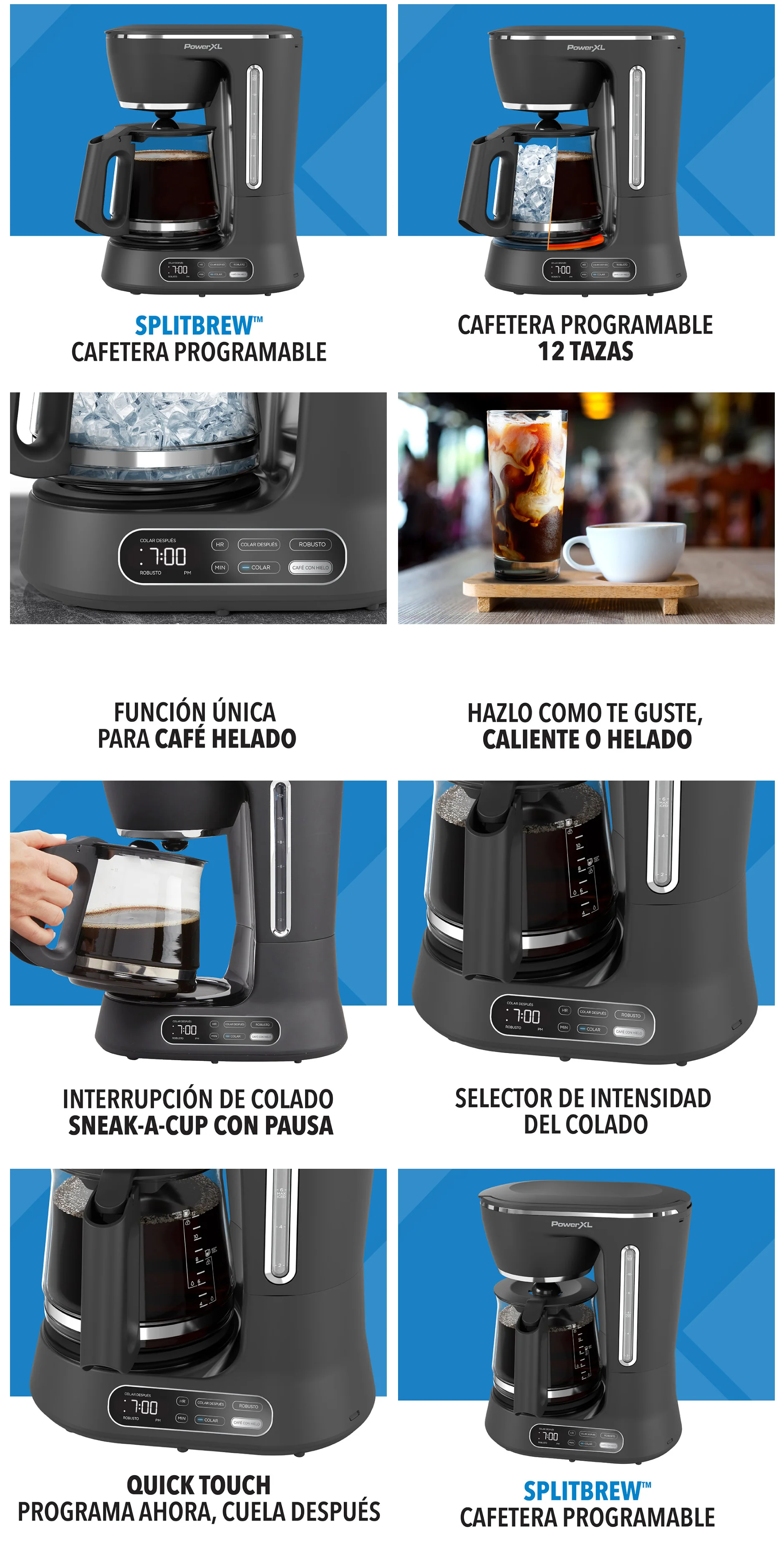screencapture powerxllatam productos bebidas cafetera programable powerxl splitbrew 2025 01 23 11 45 46